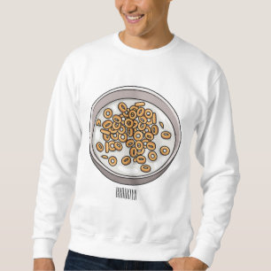 Cereal cartoon illustration sweatshirt