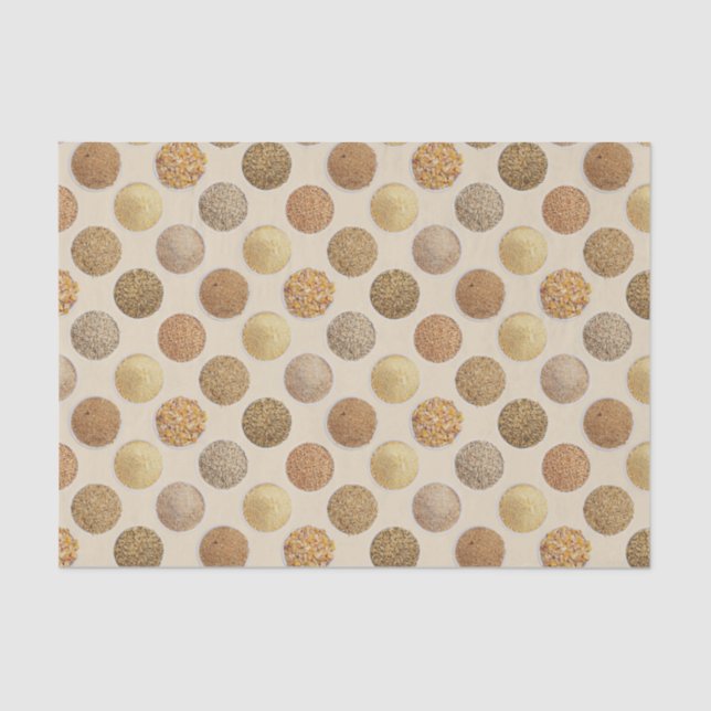 Cereal Grains Harvest Spots Tissue Paper (Front)
