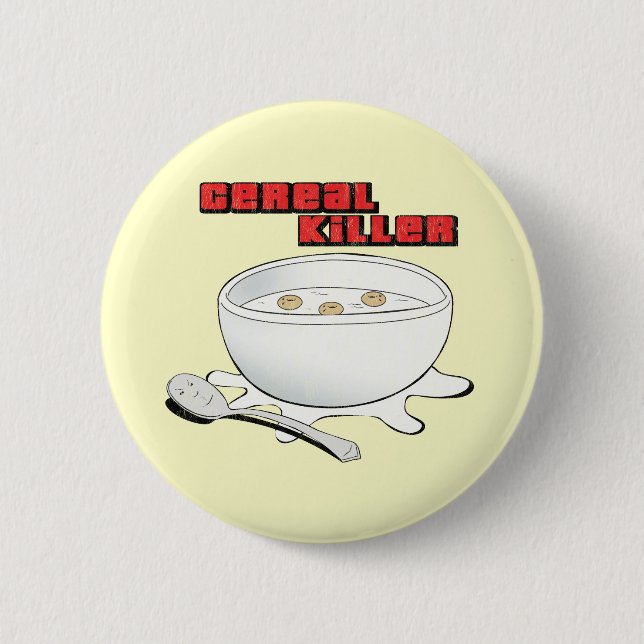 cereal killer 6 cm round badge (Front)