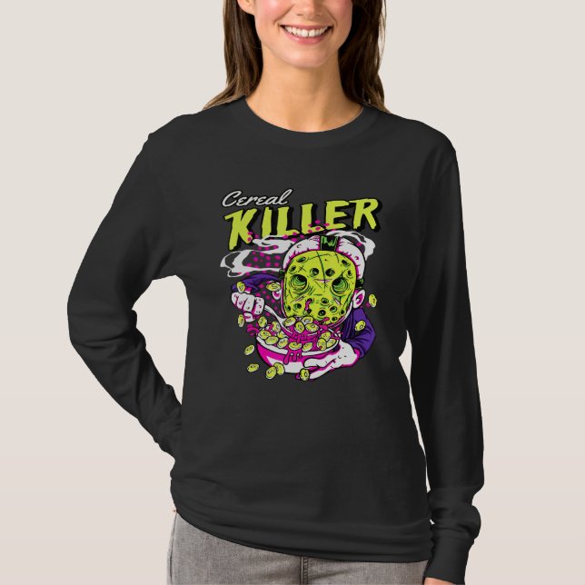 Cereal Killer Breakfast Cereals T-Shirt (Front)