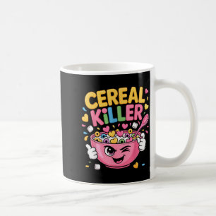 Cereal Killer Cartoon Bowl Funny Breakfast  Coffee Mug