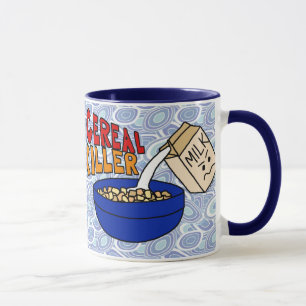 Cereal Killer Coffee Mug, Angry Milk Carton Mug