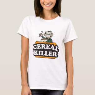 Cereal Killer Food Pun Humor Costume Fun Halloween T-Shirt