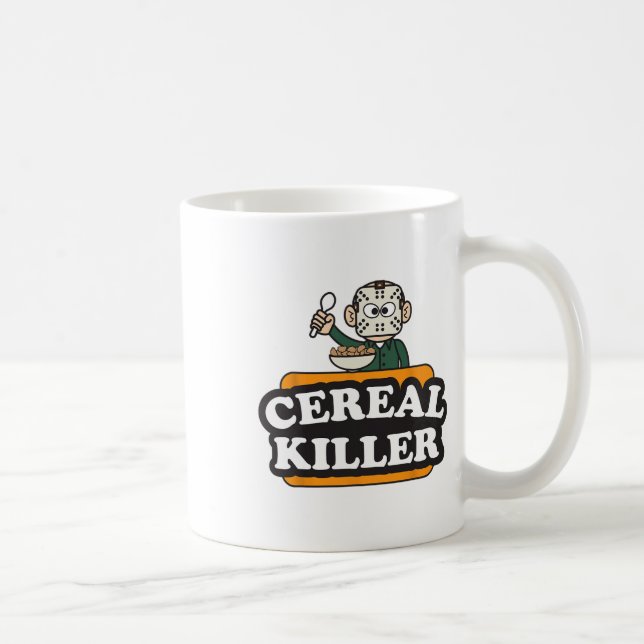 Cereal Killer Food Pun Humour Costume Fun Hallowee Coffee Mug (Right)