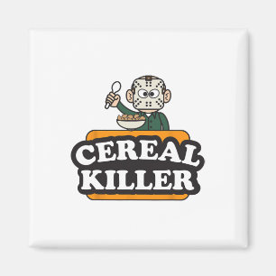 Cereal Killer Food Pun Humour Costume Fun Hallowee Magnet