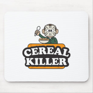 Cereal Killer Food Pun Humour Costume Fun Hallowee Mouse Mat