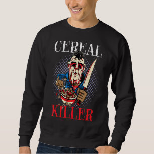Cereal Killer Food Pun Humour Costume Halloween Sweatshirt