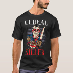 Cereal Killer Food Pun Humour Costume Halloween T-Shirt