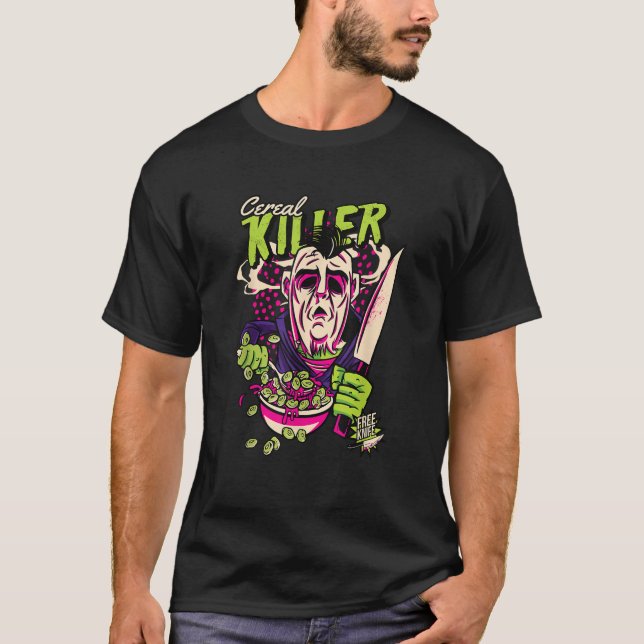 Cereal Killer Funny Halloween T Shirt (Front)
