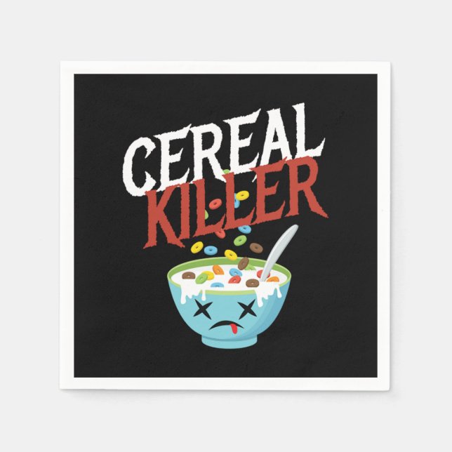 Cereal Killer Halloween Costume Monster Napkin (Front)