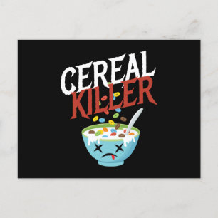 Cereal Killer Halloween Costume Monster Postcard