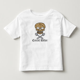 Cereal Killer Skull and Cross Spoons Toddler T-Shirt