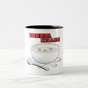 cereal killer Two-Tone coffee mug