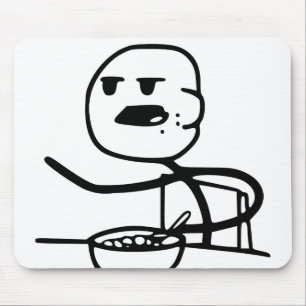 Cereal Meme Guy Mouse Mat
