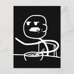 Cereal Meme Guy Postcard