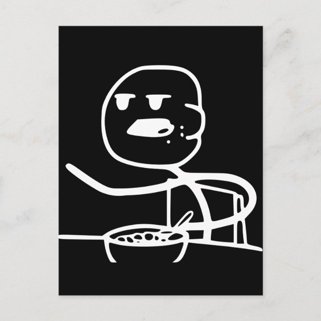 Cereal Meme Guy Postcard (Front)