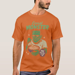 Cereal Monster Green Creature Classic Horror Gift T-Shirt