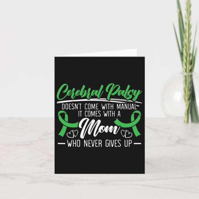 Cerebral Palsy Awareness Brain Heimerheimer  Card (Front)