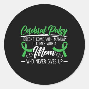 Cerebral Palsy Awareness Brain Heimerheimer  Classic Round Sticker