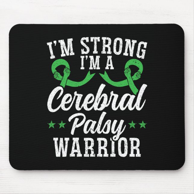 Cerebral Palsy Awareness Brain  Mouse Mat (Front)