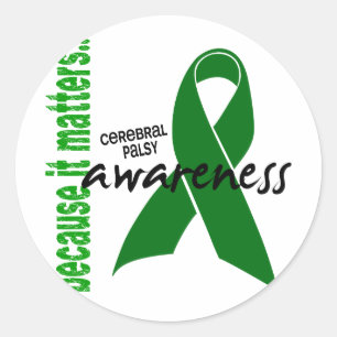Cerebral Palsy Awareness Classic Round Sticker