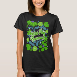 Cerebral Palsy Awareness Flowers & Ribbons T-Shirt