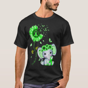 Cerebral Palsy Awareness Green Hippie Sunflower El T-Shirt
