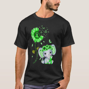Cerebral Palsy Awareness Green Hippie Sunflower El T-Shirt