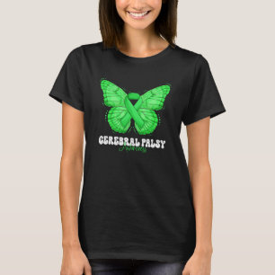 Cerebral Palsy Awareness Month Green Ribbon Butter T-Shirt