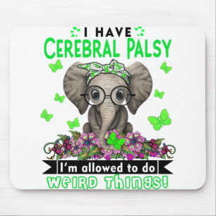 Cerebral Palsy Awareness Month Ribbon Gifts Mouse Mat