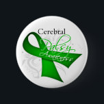 Cerebral Palsy Awareness Ribbon 6 Cm Round Badge<br><div class="desc">Wearing or displaying your cause on shirts and gifts is a great way to get you and others talking about the importance of advocacy.  Copyright © by CancerApparel.Com</div>