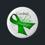 Cerebral Palsy Awareness Ribbon 6 Cm Round Badge<br><div class="desc">Wearing or displaying your cause on shirts and gifts is a great way to get you and others talking about the importance of advocacy.  Copyright © by CancerApparel.Com</div>