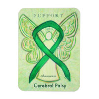 Cerebral Palsy Awareness Ribbon Angel Magnet Gifts