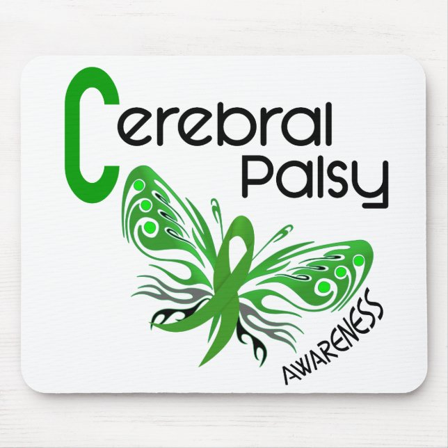 Cerebral Palsy BUTTERFLY 3 Mouse Mat (Front)