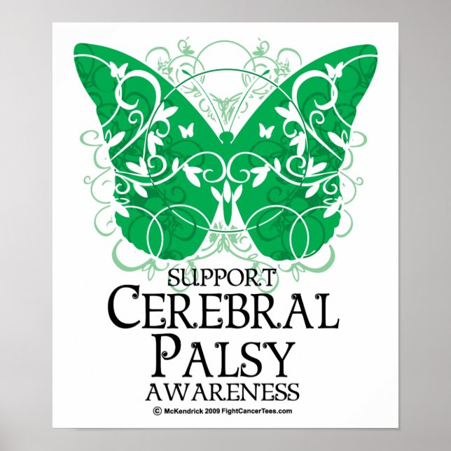 Cerebral Palsy Butterfly Poster (Front)