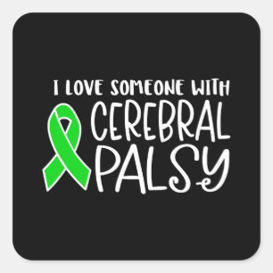 Cerebral Palsy, cerebral palsy awareness Square Sticker