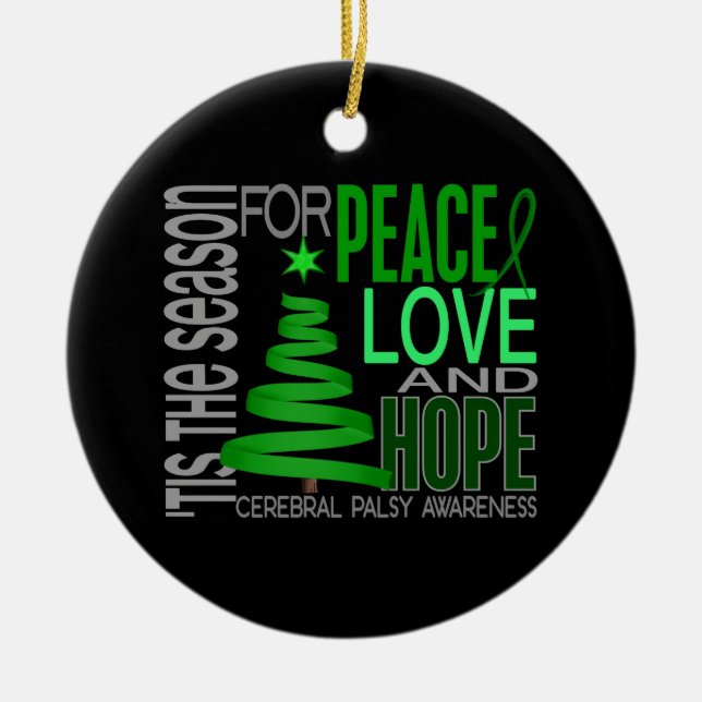 Cerebral Palsy Christmas 1 Ornaments (Front)