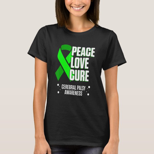 Cerebral Palsy CP Awareness Cure Warrior Survivor T-Shirt (Front)