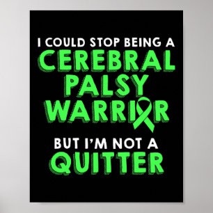 Cerebral Palsy Cp Awareness Mum Hero Warrior Survi Poster
