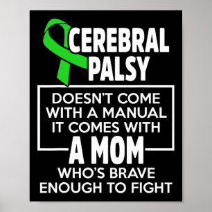 Cerebral Palsy Cp Awareness Mum Warrior Survivor  Poster