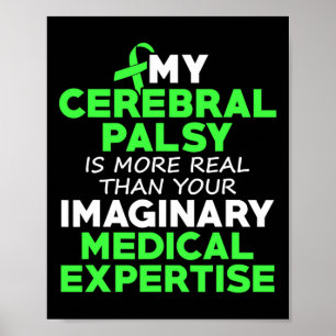 Cerebral Palsy Cp Awareness Real Warrior Survivor  Poster