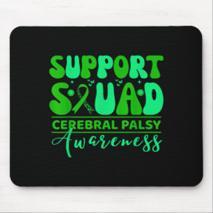 Cerebral palsy cp awareness smile face support mouse mat