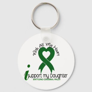 Cerebral Palsy I Support My Daughter Key Ring