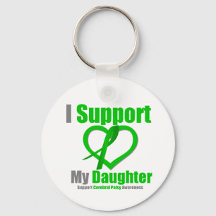 Cerebral Palsy I Support My Daughter Key Ring