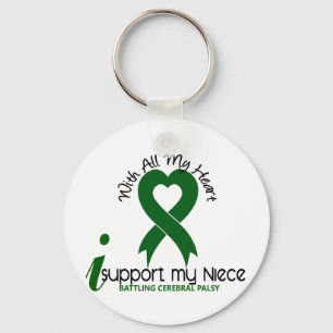 Cerebral Palsy I Support My Niece Key Ring
