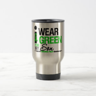 Cerebral Palsy I Wear Green Ribbon For My Son Travel Mug