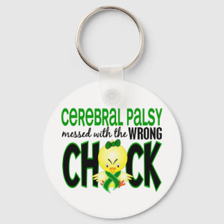 Cerebral Palsy Messed With The Wrong Chick Key Ring