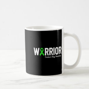 Cerebral palsy warrior cp green ribbon awareness coffee mug