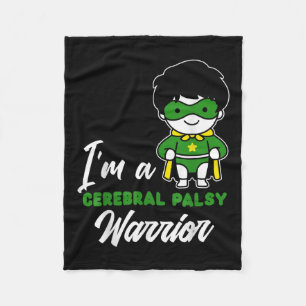 Cerebral Palsy Warrior Cp Hero Cerebral Palsy Awar Fleece Blanket