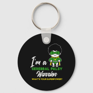 Cerebral Palsy Warrior Cp Hero Cerebral Palsy Awar Key Ring